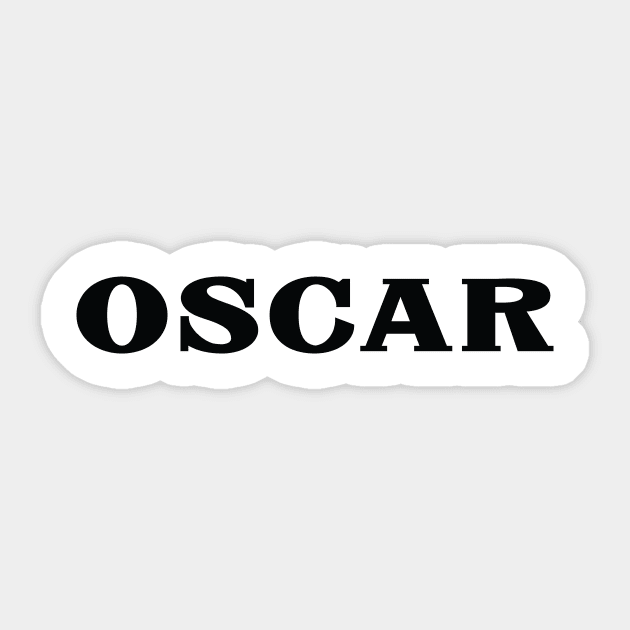 Oscar Name Sticker by ProjectX23Red